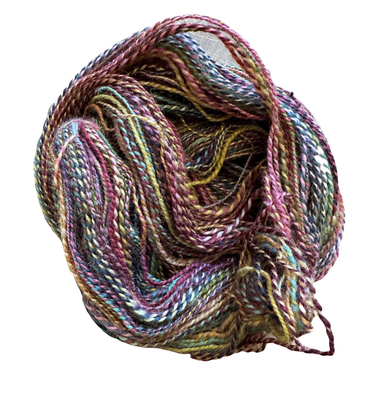 Handspun Yarn. Hand dyed. Corriedale Wool. Gnome Home DK Weight. 270 yards