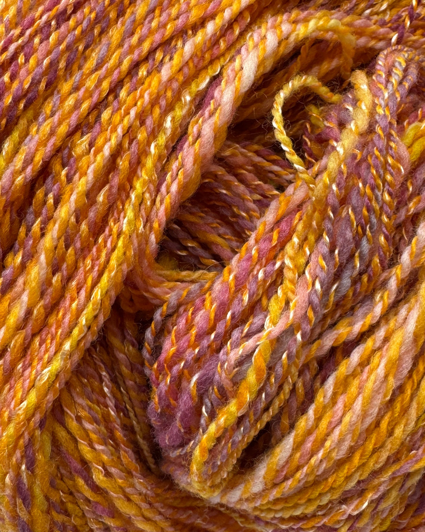 Sunset Grove – Handspun Polwarth/Merino/Bamboo – Sport Weight – 771 yds / 15 WPI