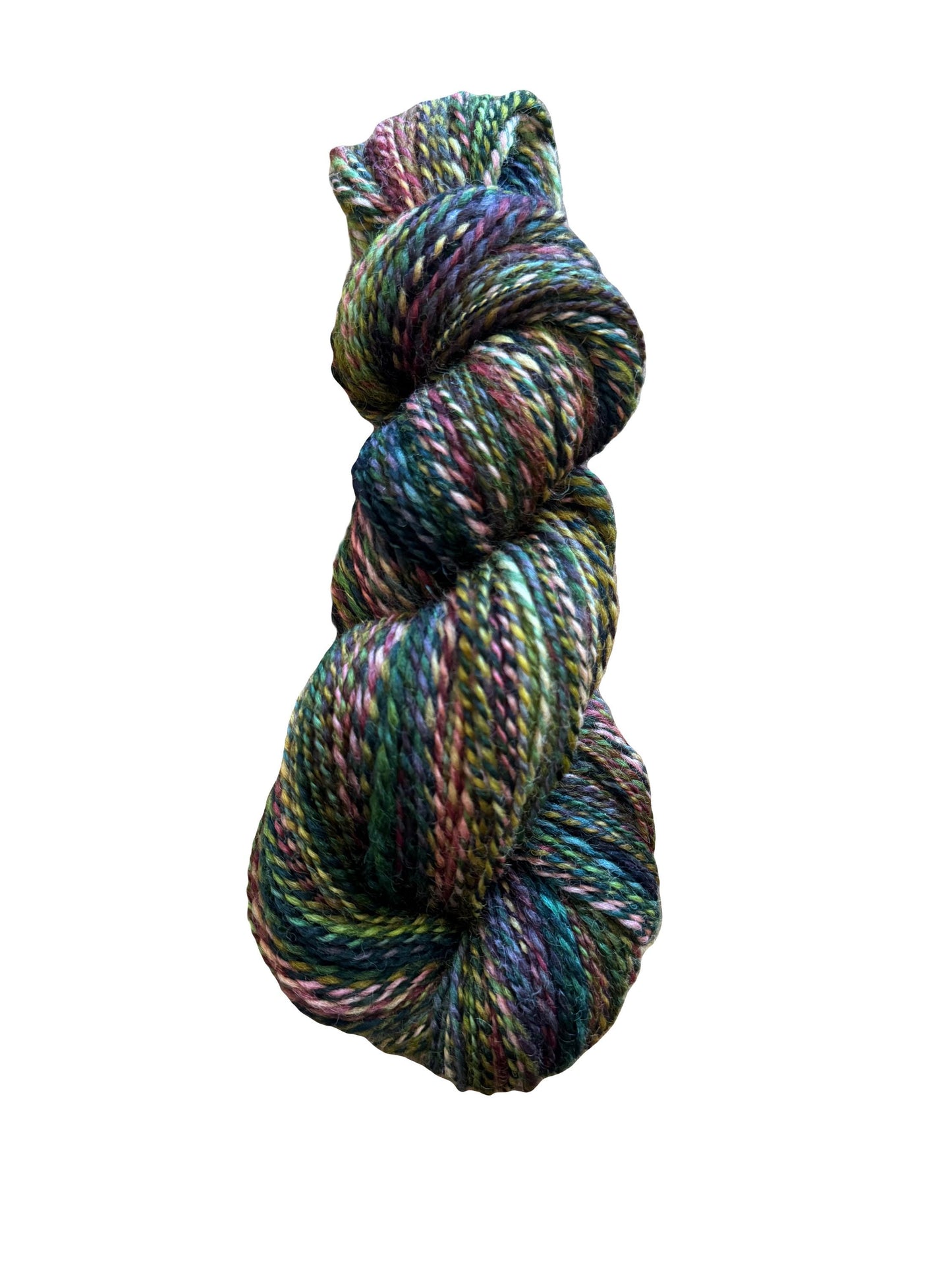 Handspun Yarn. Hand dyed. Corriedale Wool. Gnome Home DK Weight. 270 yards