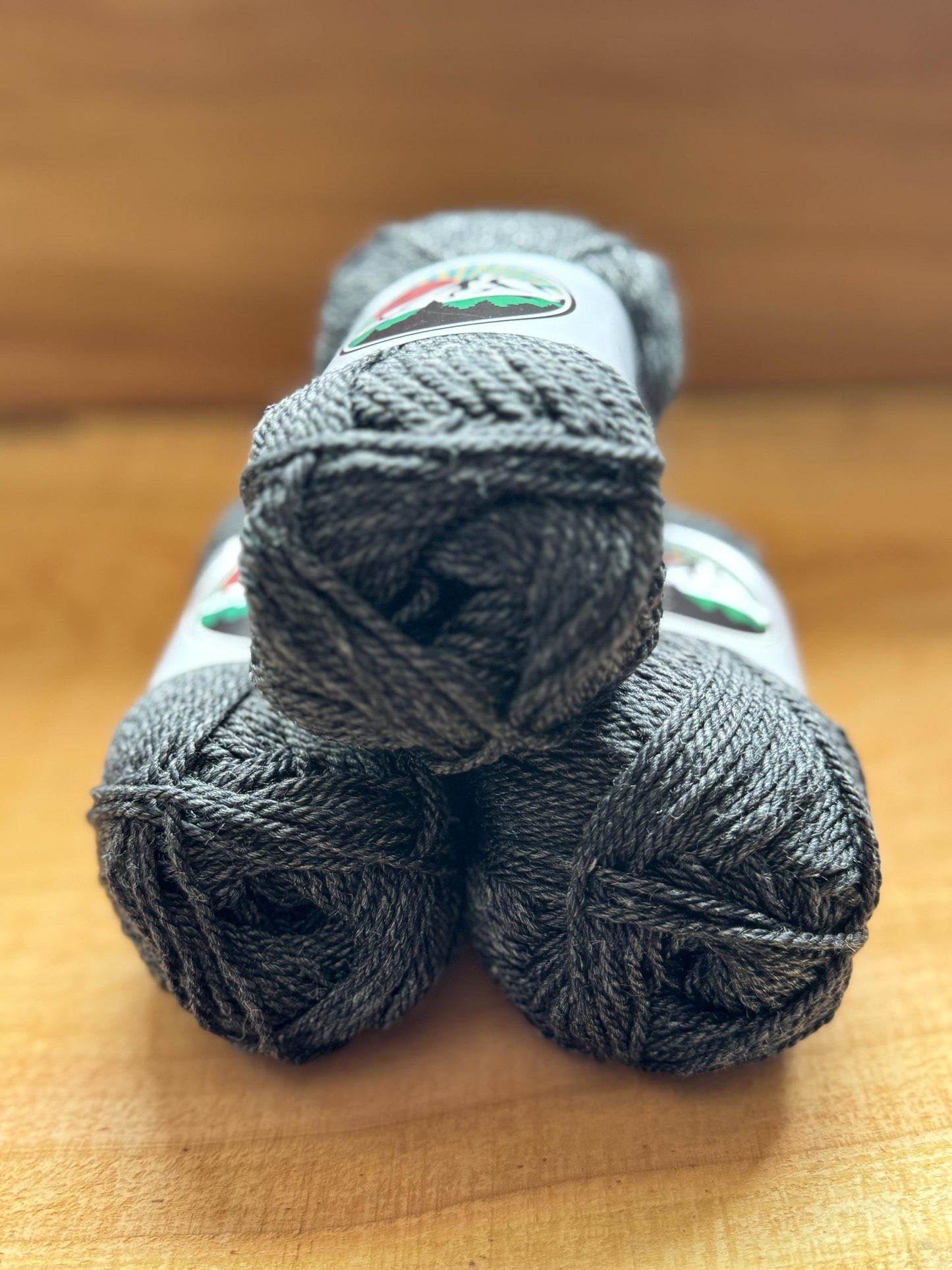 DK weight yarn. 10 pack bundle. 1200 yards. Merino Wool Tussah Silk. Obsidian Ridge
