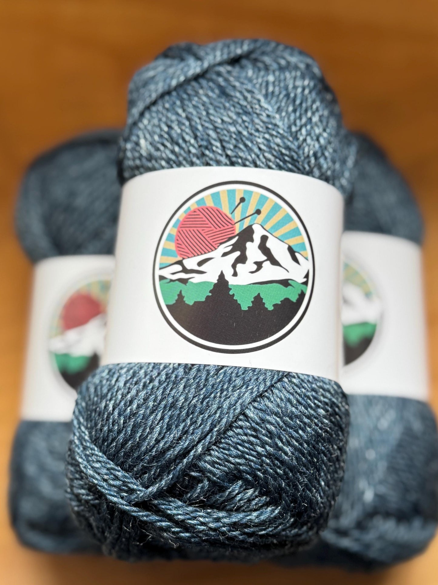 DK weight yarn. 10 pack bundle. 1200 yards. Merino Wool Tussah Silk. Twilight Ledge