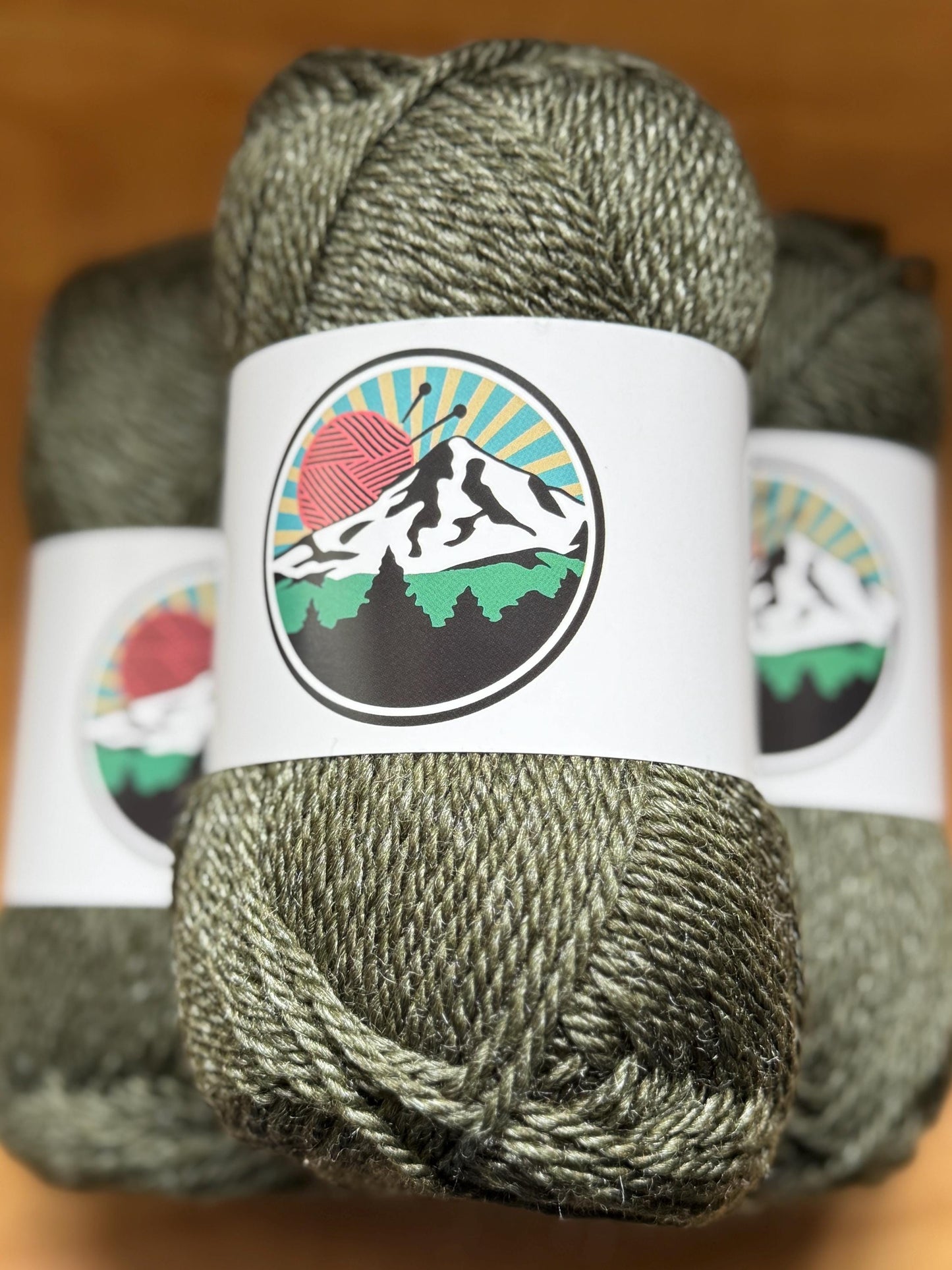 DK weight yarn. 10 pack bundle. 1200 yards. Merino Wool Tussah Silk. Witchhazel