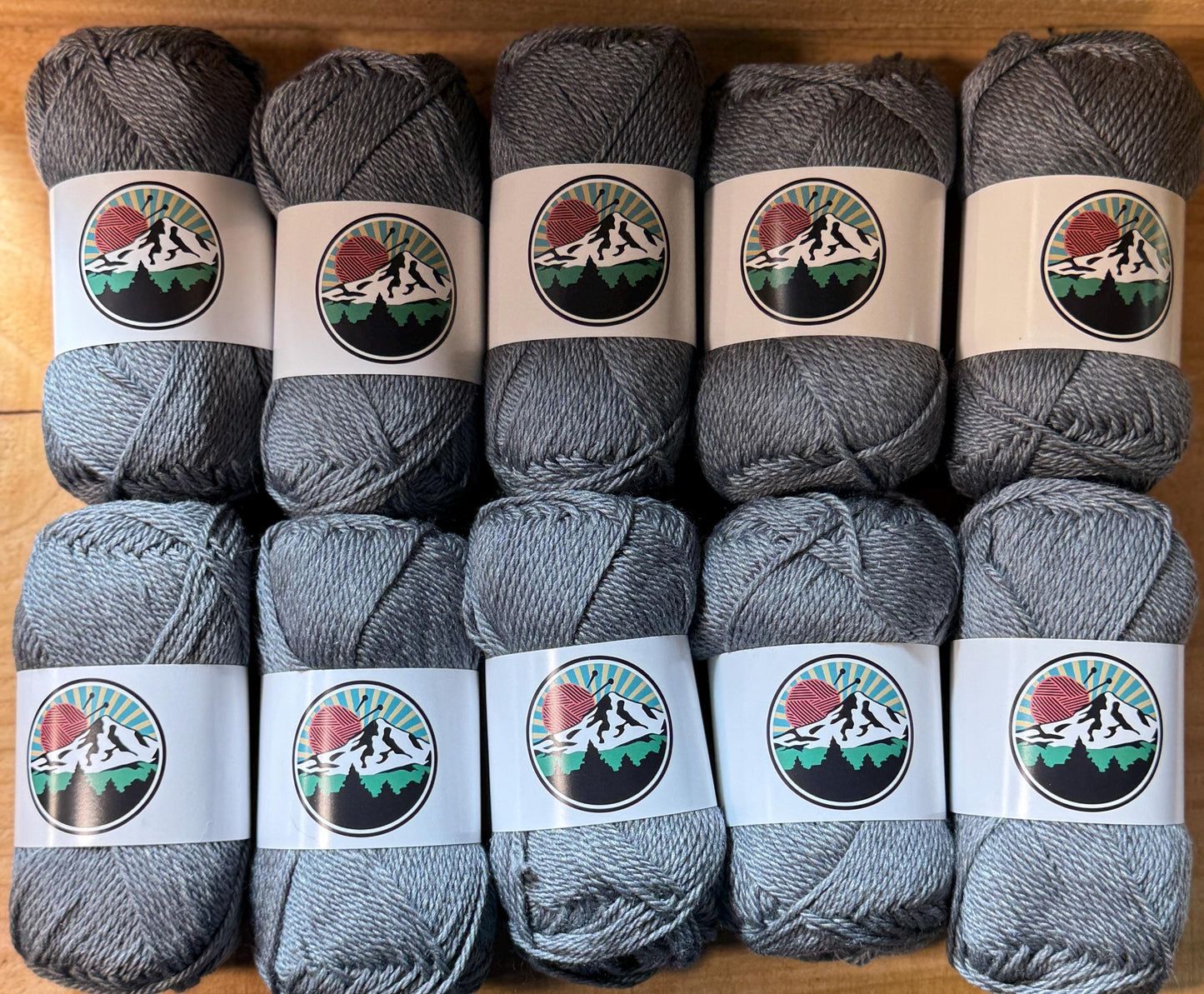 DK weight yarn. Merino Wool and Tussah Silk Blend. 50g. 120 yards. Smokeledge.