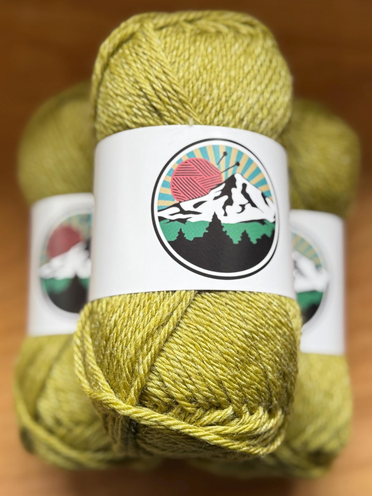 DK weight yarn. Merino Wool and Tussah Silk Blend. 50g. 120 yards. Lichenburst