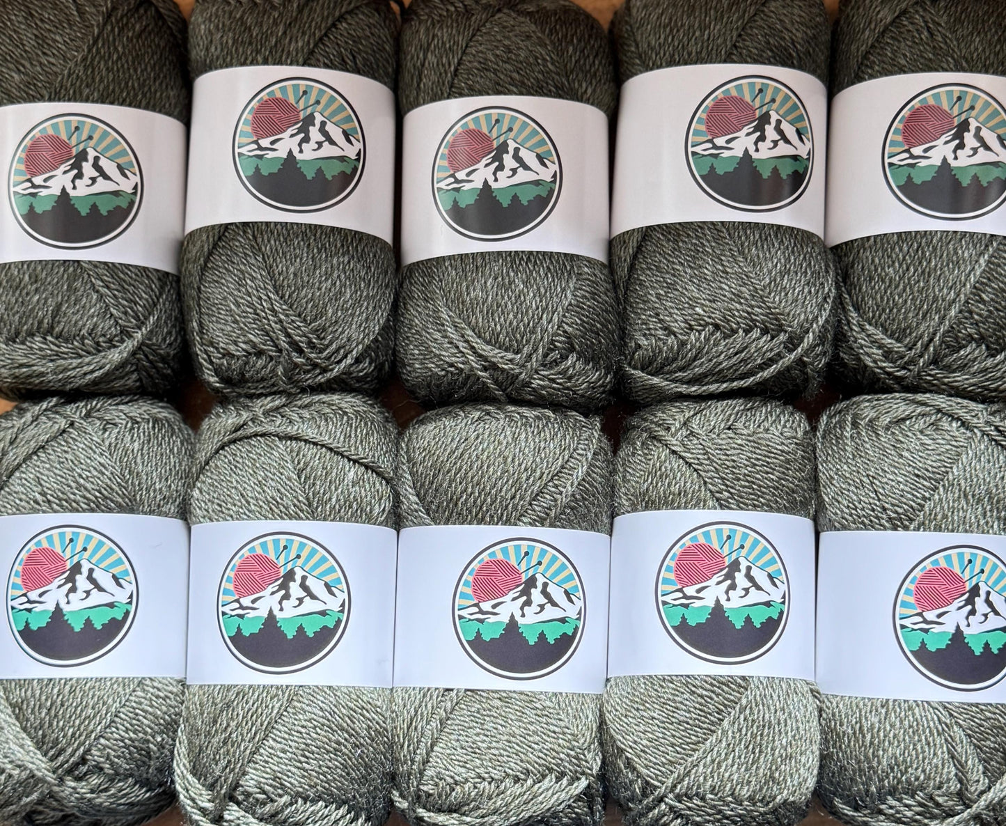 DK weight yarn. Merino Wool and Tussah Silk Blend. 50g. 120 yards. Witchhazel