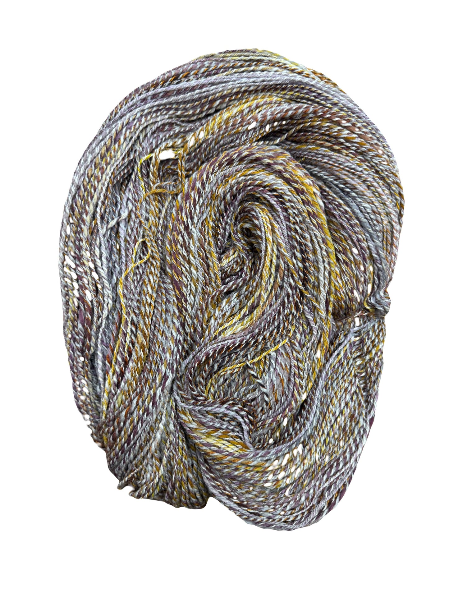 Handspun Yarn. Hand dyed. Luxury Wool and Cashmere blend. Sport Weight. 3ply 804 yards