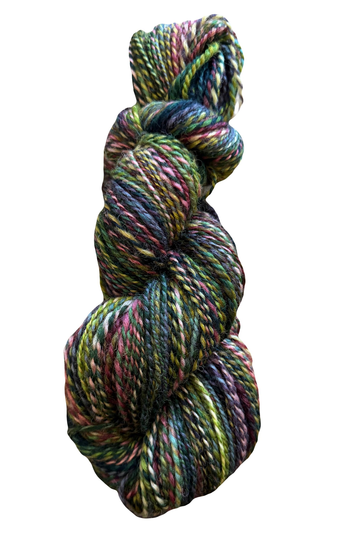 Handspun Yarn. Hand dyed. Corriedale Wool. Gnome Home DK Weight. 270 yards