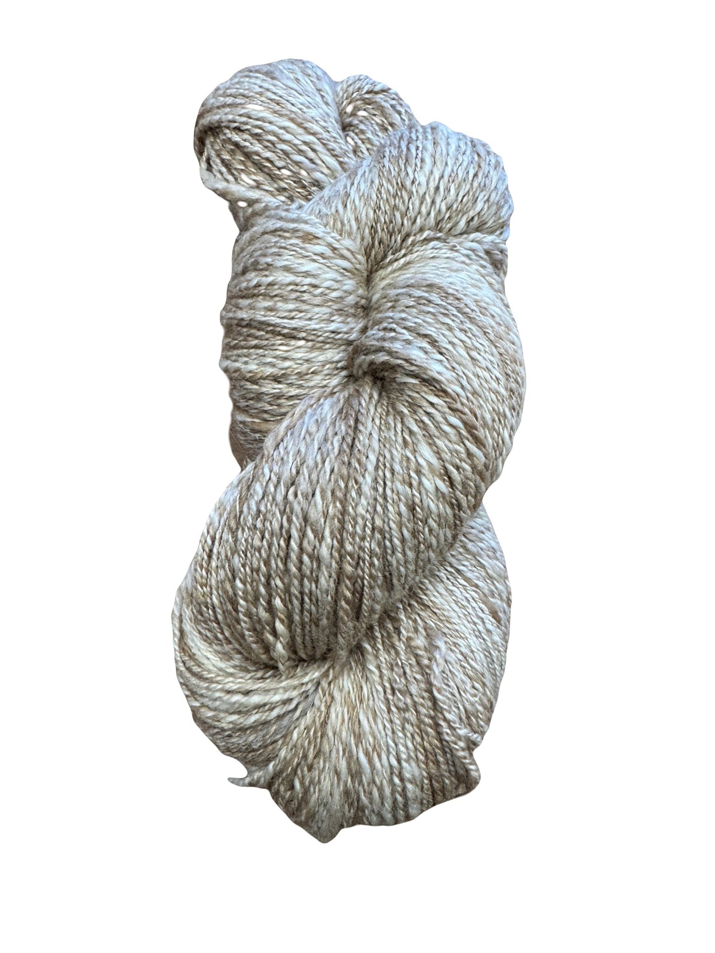 Handspun Yarn. Cashmere, Superfine Merino, and Silk. DK weight 558 yards