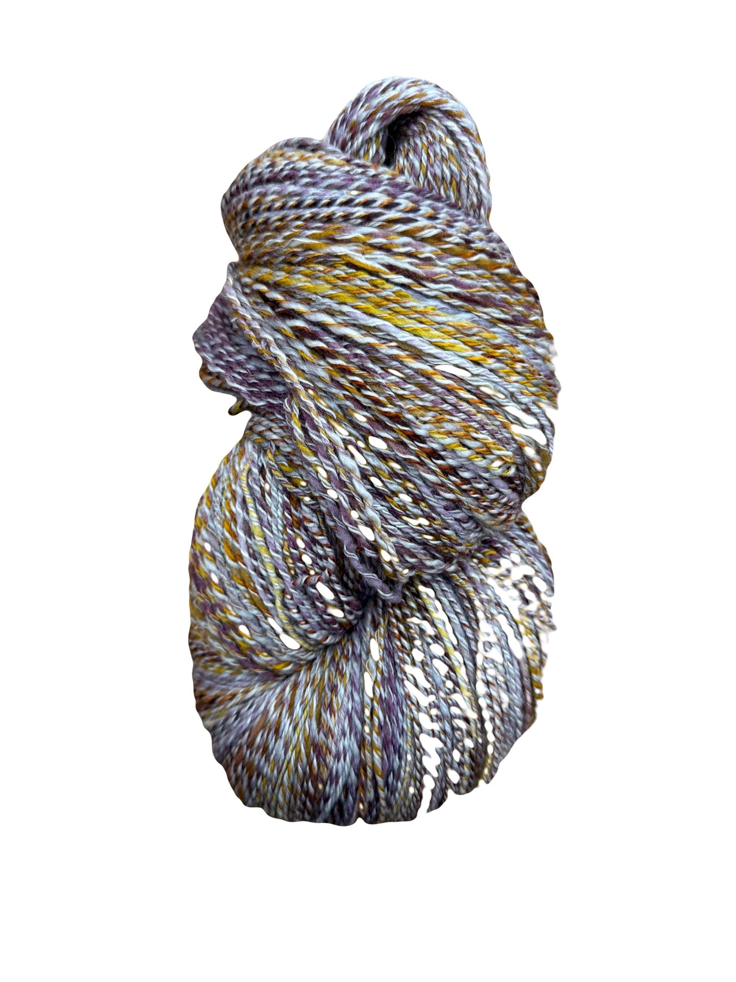 Handspun Yarn. Hand dyed. Luxury Wool and Cashmere blend. Sport Weight. 3ply 804 yards
