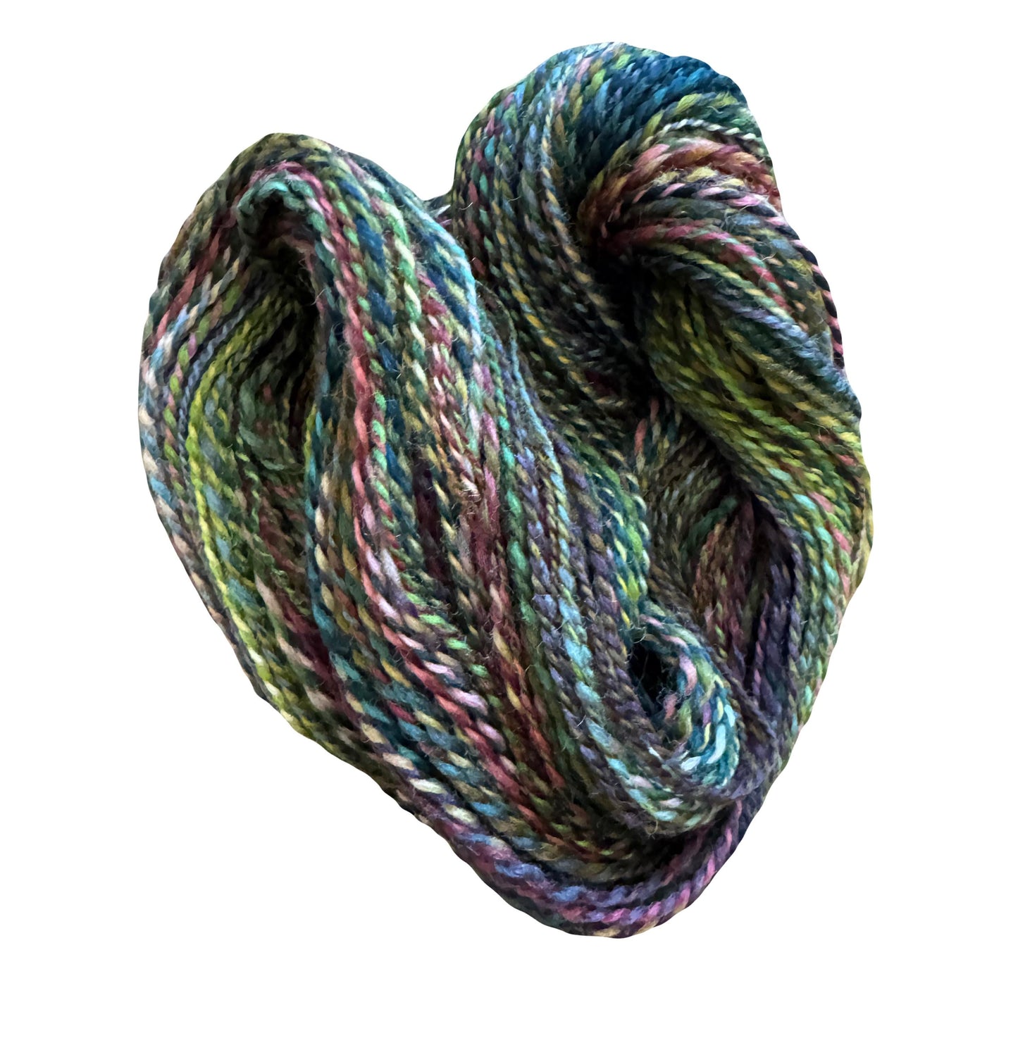 Handspun Yarn. Hand dyed. Corriedale Wool. Gnome Home DK Weight. 270 yards