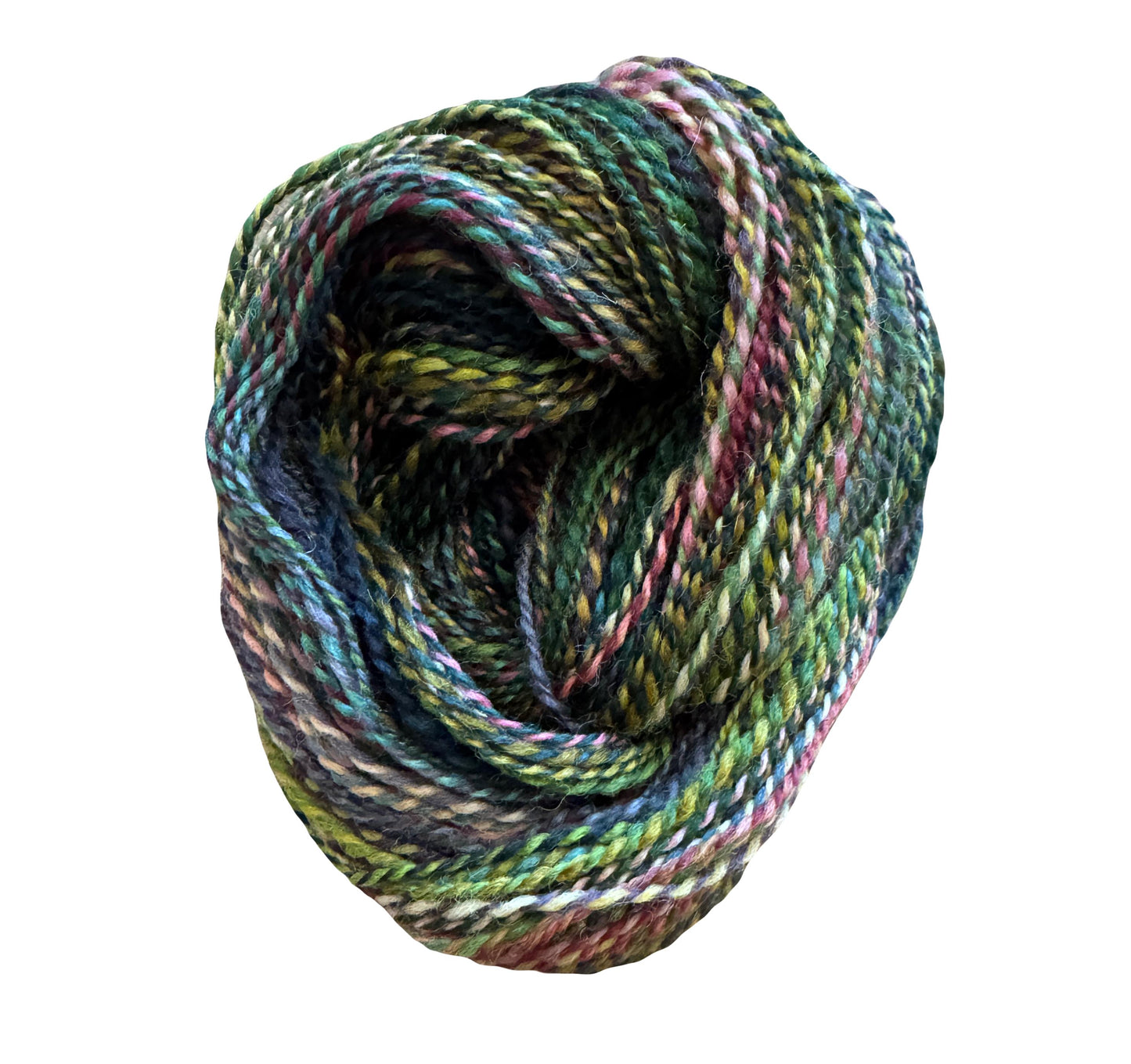 Handspun Yarn. Hand dyed. Corriedale Wool. Gnome Home DK Weight. 270 yards