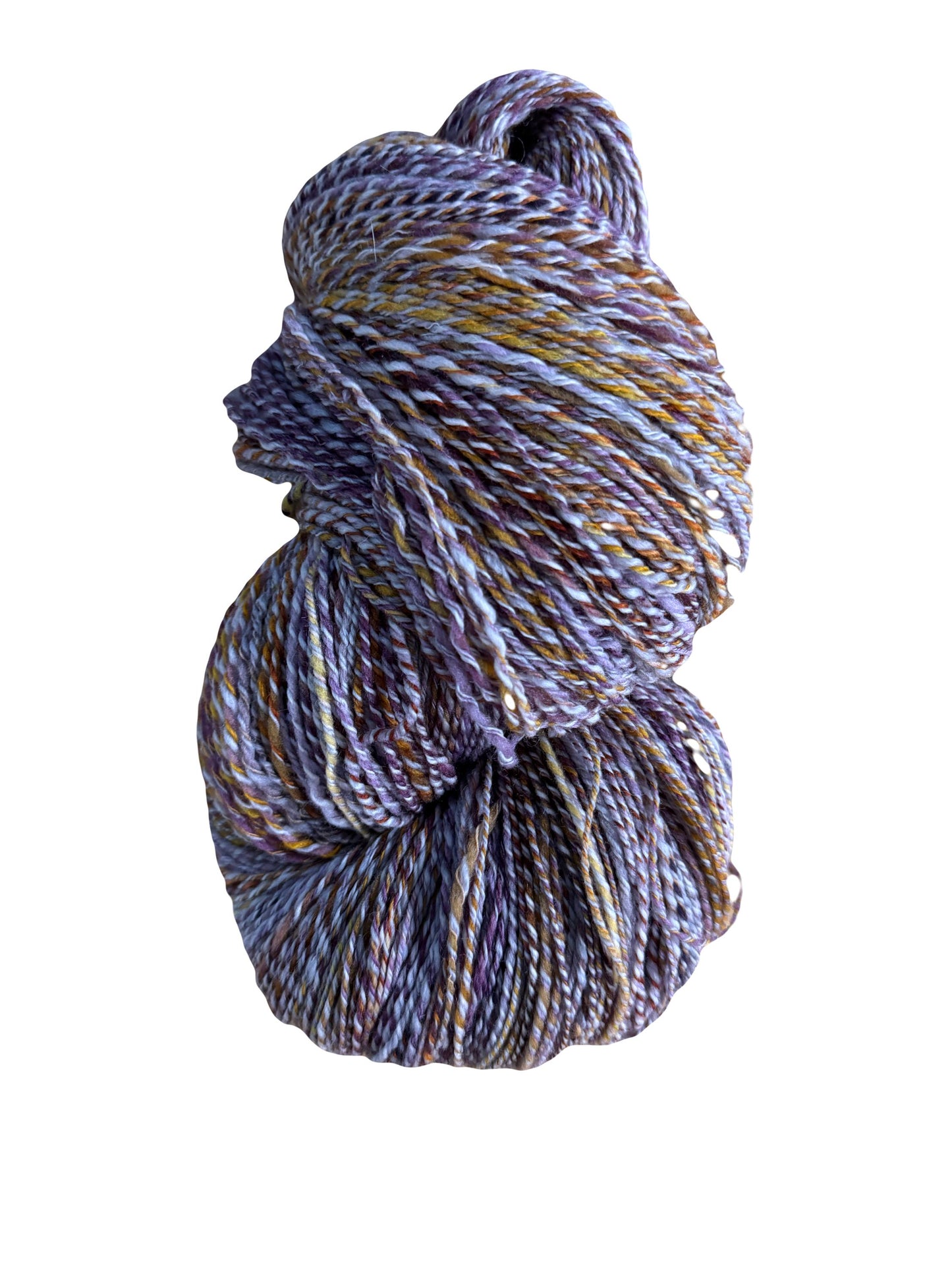 Handspun Yarn. Hand dyed. Luxury Wool and Cashmere blend. Sport Weight. 3ply 804 yards