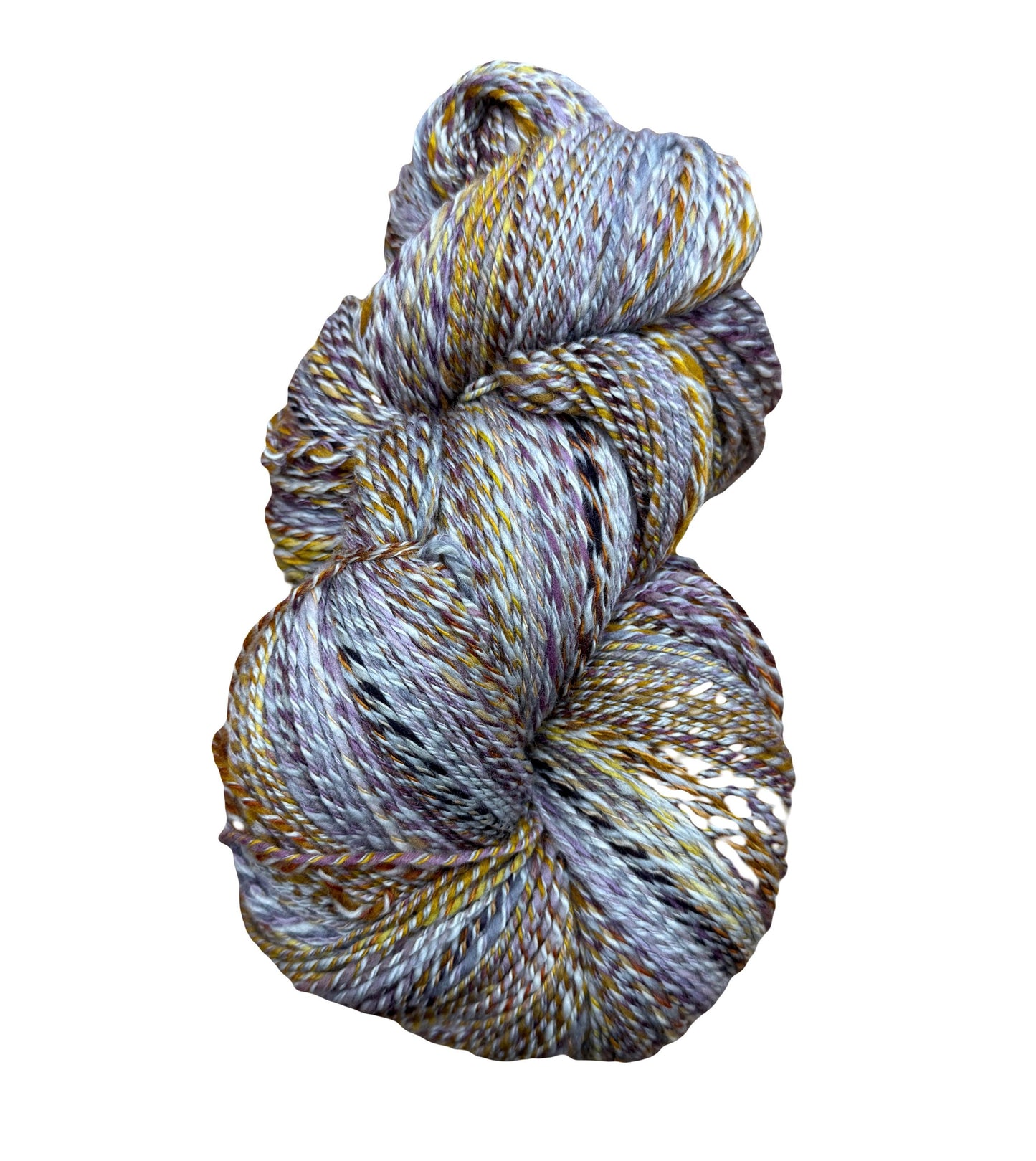 Handspun Yarn. Hand dyed. Luxury Wool and Cashmere blend. Sport Weight. 3ply 804 yards
