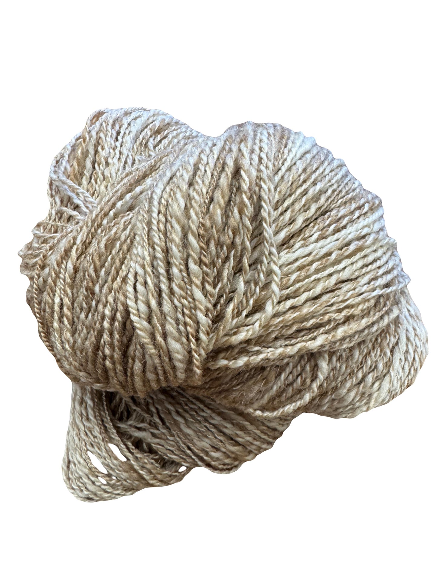 Handspun Yarn. Cashmere, Superfine Merino, and Silk. DK weight 558 yards