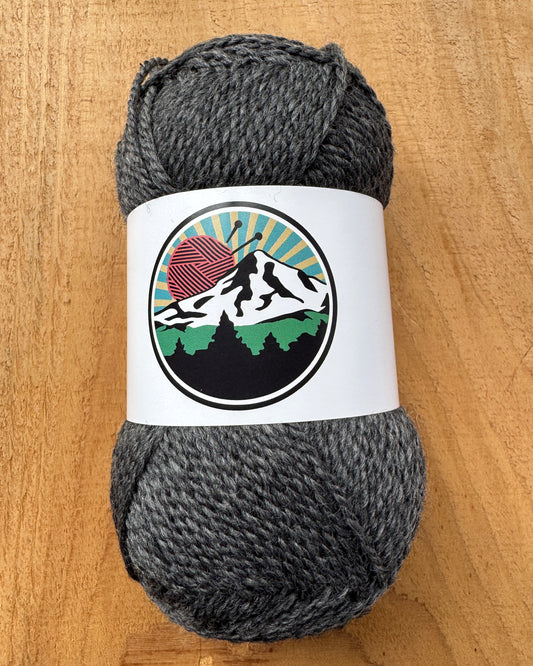 🖤 Ash Heather – 100% Merino Fingering Weight Yarn 🖤 191 yds | 50g | 2-ply | Non-mulesed wool