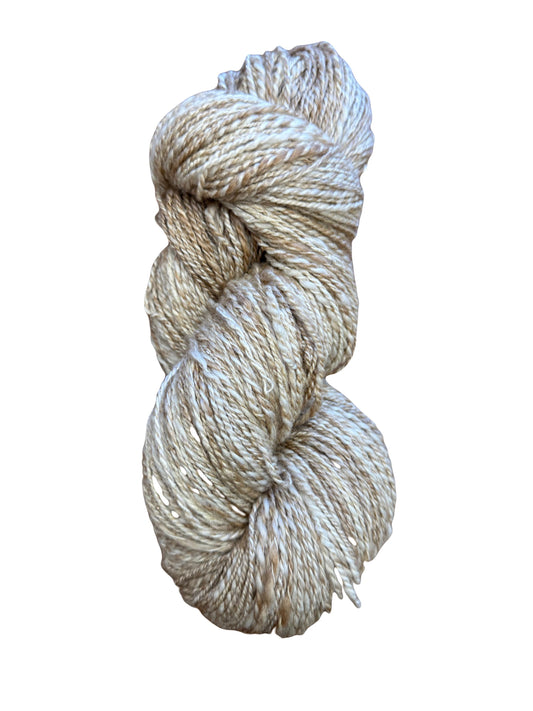 Handspun Yarn. Cashmere, Superfine Merino, and Silk. DK weight 558 yards