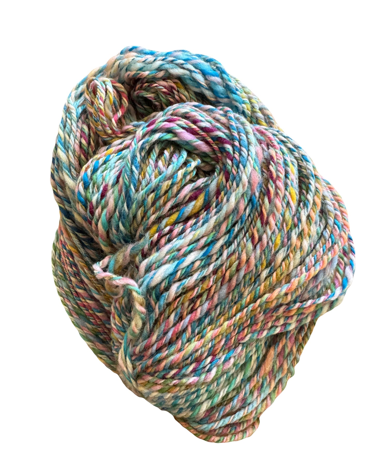 Handspun Yarn. Hand dyed. Luxury Wool Blend. Worsted Weight. 300 yards.