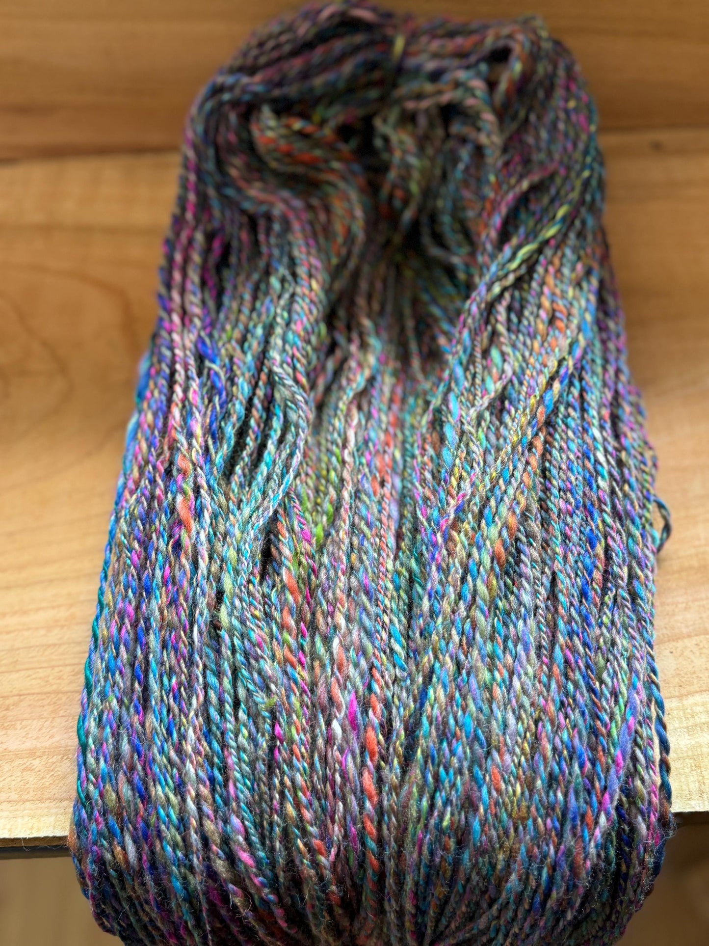 Handspun Yarn – Merino/Bamboo Blend, 409 Yards, DK Weight – “Meadowspell”