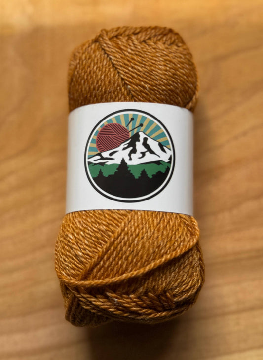 DK weight yarn. Merino Wool and Tussah Silk Blend. 50g. 120 yards. Amberwood