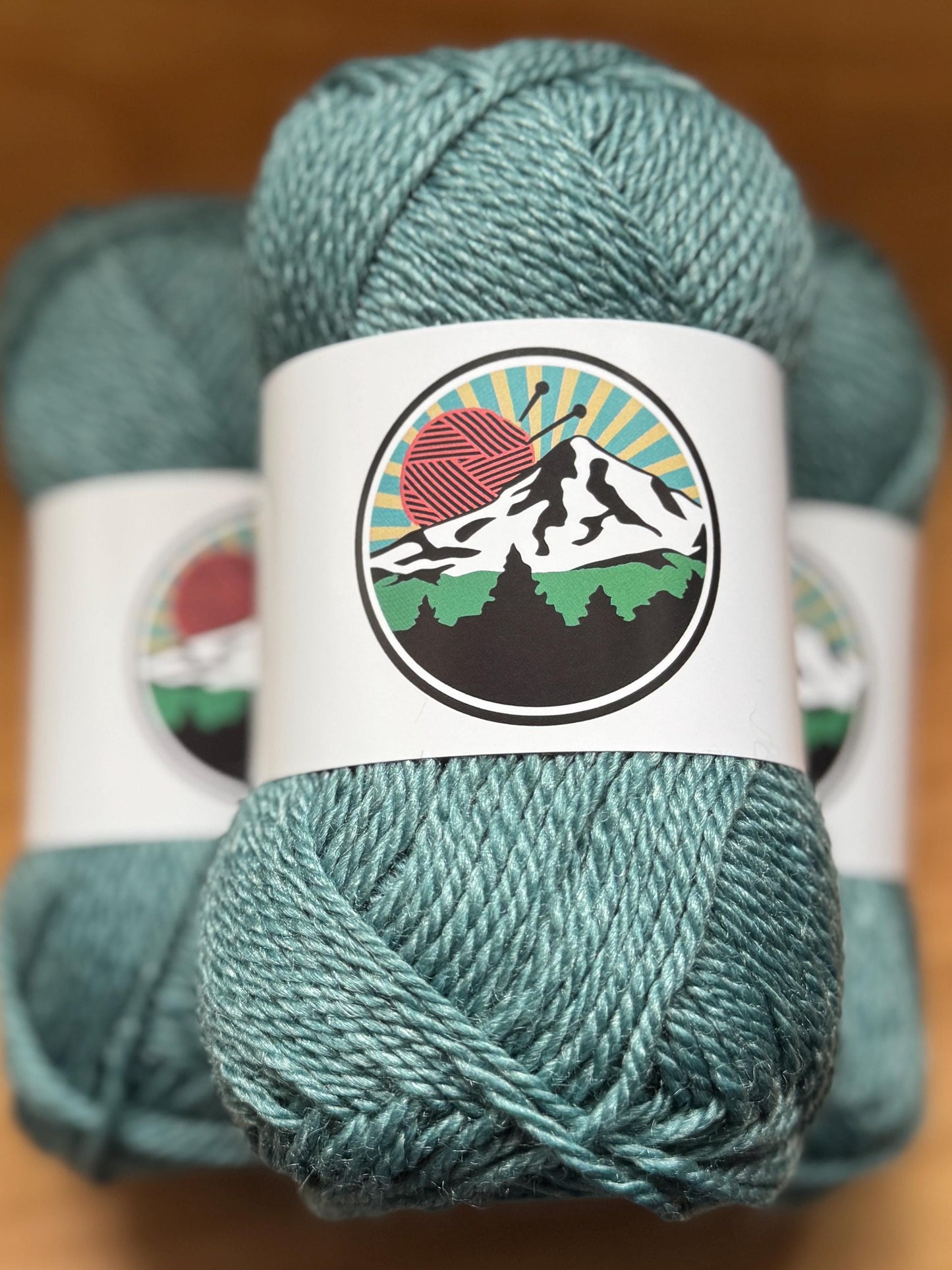 DK weight yarn. Merino Wool and Tussah Silk Blend. 50g. 120 yards. Stillwater