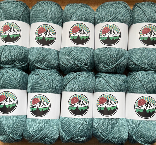 DK weight yarn. 10 pack bundle. 1200 yards. Merino Wool Tussah Silk. Stillwater