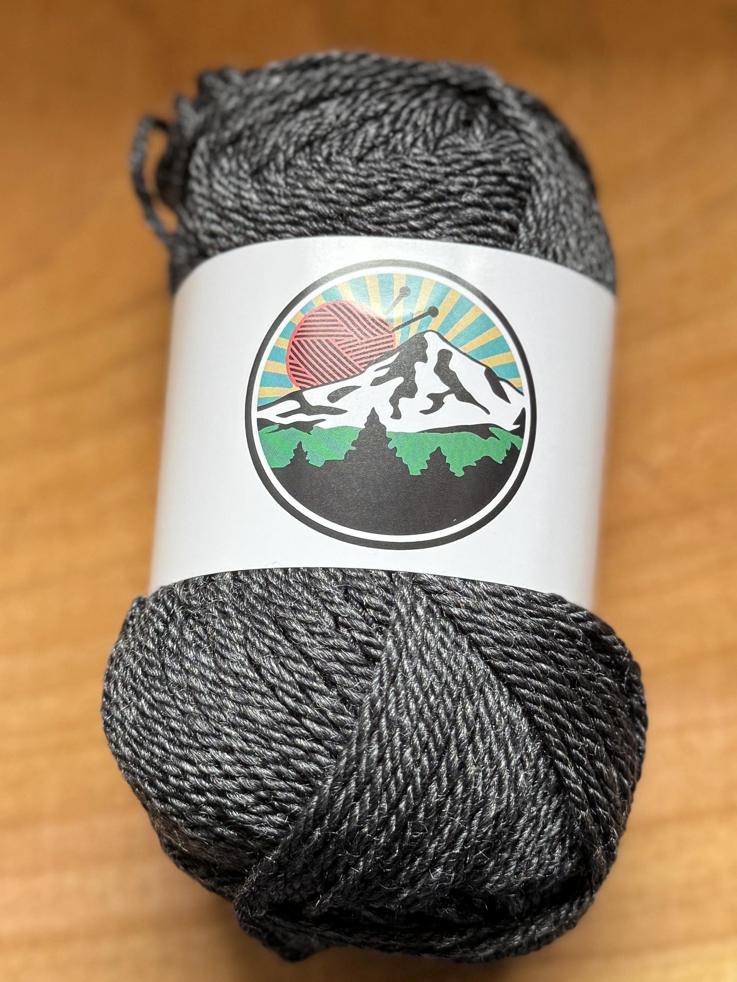 DK weight yarn. 10 pack bundle. 1200 yards. Merino Wool Tussah Silk. Obsidian Ridge