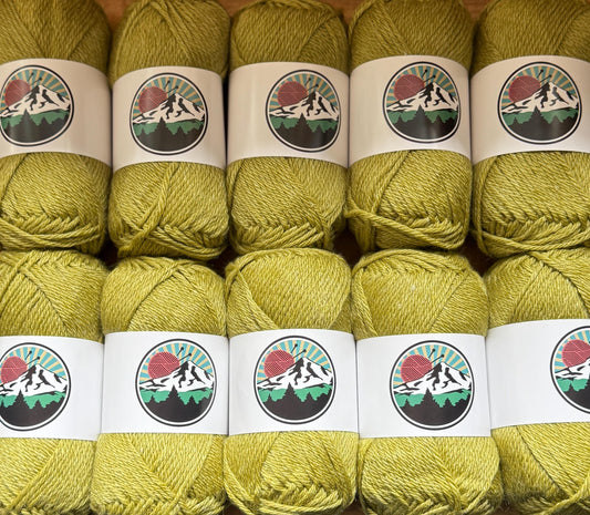 DK weight yarn. 10 pack bundle. 1200 yards. Merino Wool Tussah Silk. Lichenburst