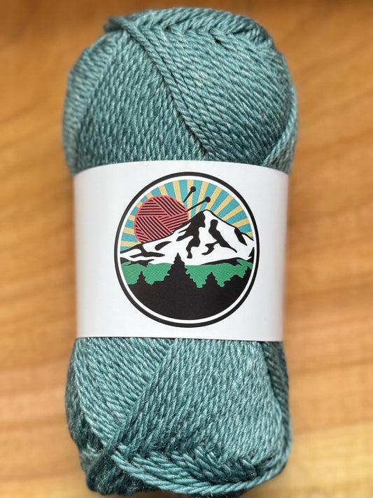 DK weight yarn. Merino Wool and Tussah Silk Blend. 50g. 120 yards. Stillwater