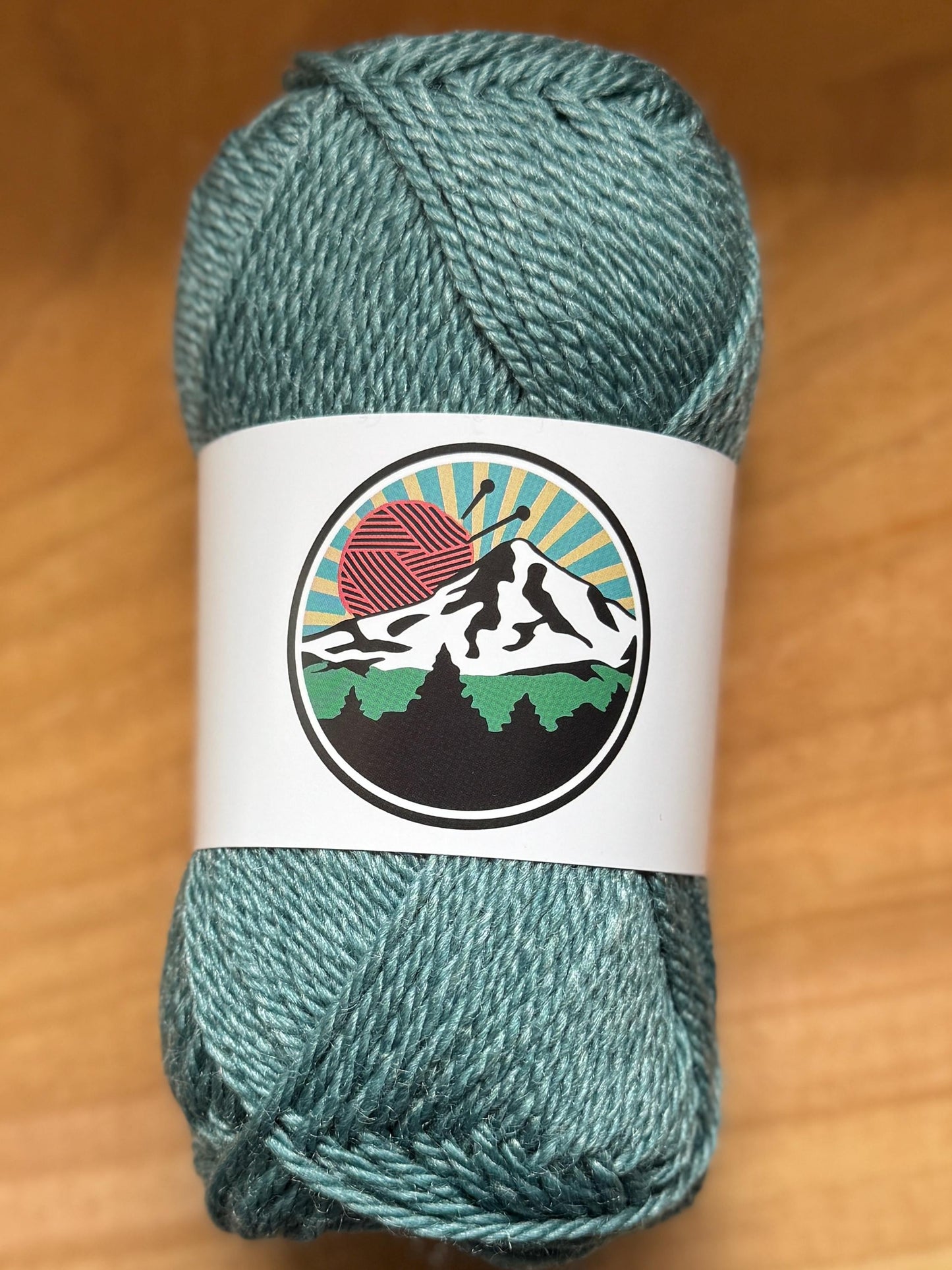 DK weight yarn. Merino Wool and Tussah Silk Blend. 50g. 120 yards. Stillwater