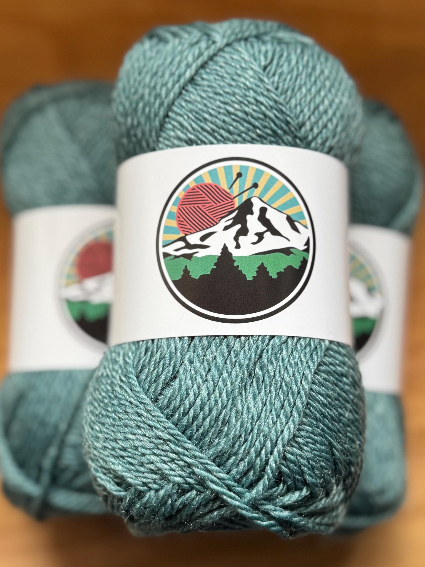 DK weight yarn. Merino Wool and Tussah Silk Blend. 50g. 120 yards. Stillwater