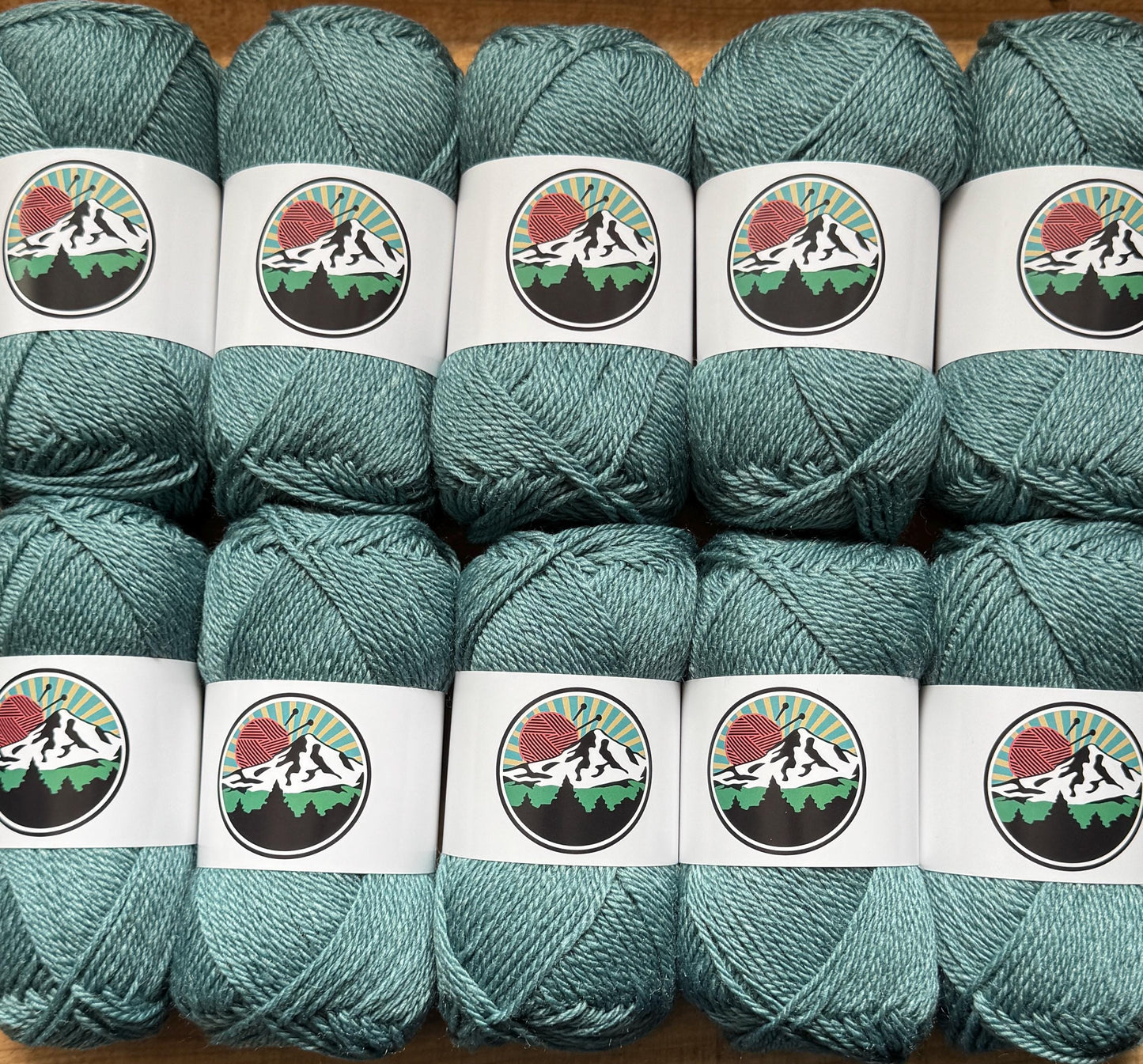 DK weight yarn. Merino Wool and Tussah Silk Blend. 50g. 120 yards. Stillwater