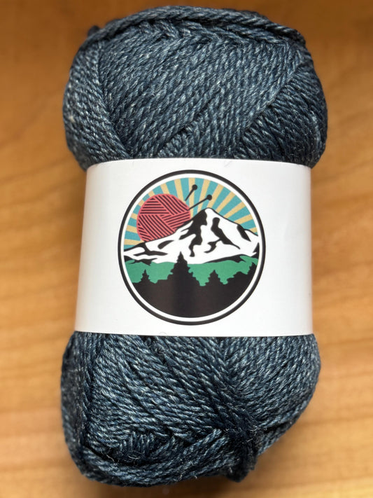 DK weight yarn. Merino Wool and Tussah Silk Blend. 50g. 120 yards. Twilight Ledge