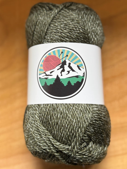 DK weight yarn. Merino Wool and Tussah Silk Blend. 50g. 120 yards. Witchhazel