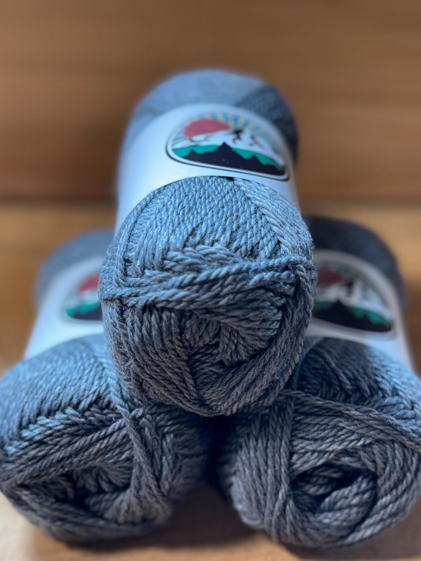 DK weight yarn. Merino Wool and Tussah Silk Blend. 50g. 120 yards. Smokeledge.