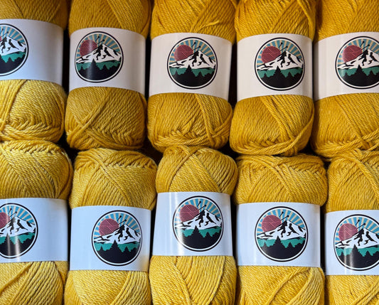 DK weight yarn. 10 pack bundle. 1200 yards. Merino Wool Tussah Silk. Hearthgold