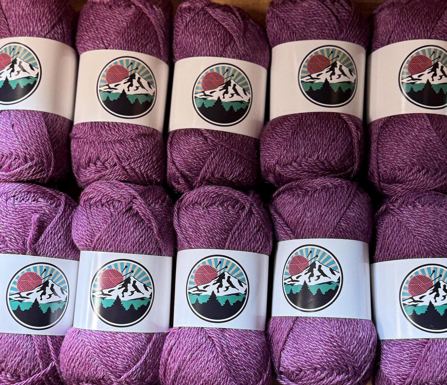 DK weight yarn. Merino Wool and Tussah Silk Blend. 50g. 120 yards. Shadoworchid