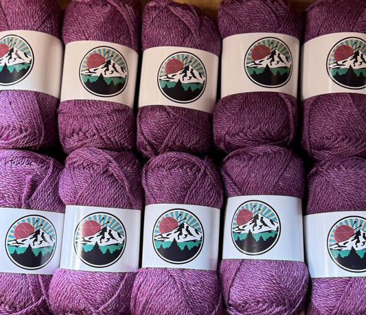 DK weight yarn. 10 pack bundle. 1200 yards. Merino Wool Tussah Silk. Shadoworchid